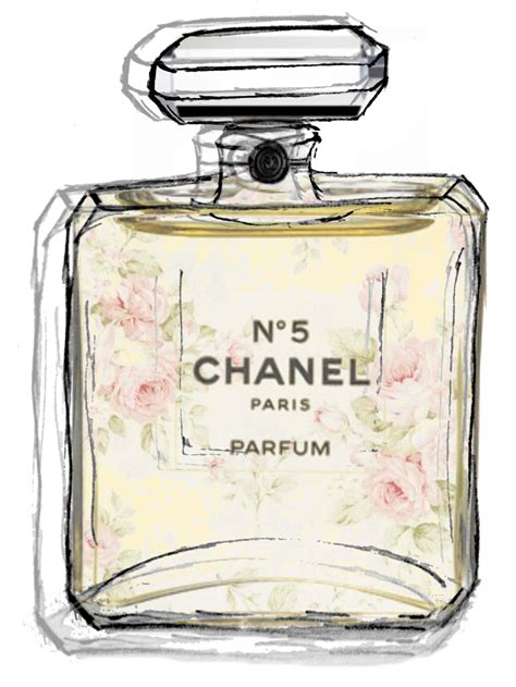 Chanel Perfume Bottle Drawing .